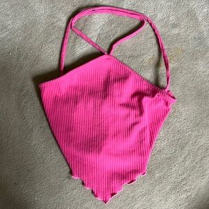 Pink crop top, size XS